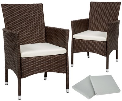 2 Chaises de Jardin, Fauteuils de Salon avec Couss