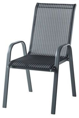 Chaise de jardin Linu (lot de 6) - Textilène / Alu