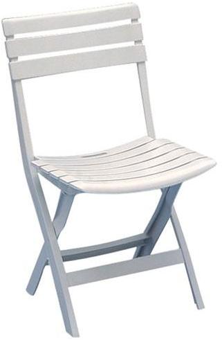 Chaise de jardin pliante Birki - blanc