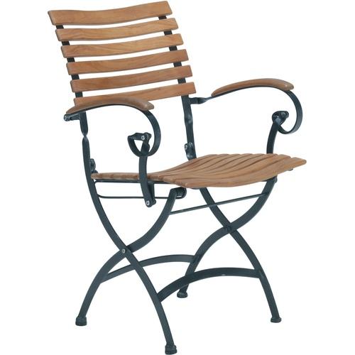 Chaise de jardin en teck coloris bois