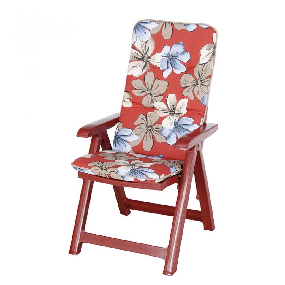 Chaise de jardin Santiago - Pliante - Avec coussin