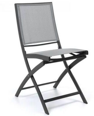 Chaise pliante en alu et textylène