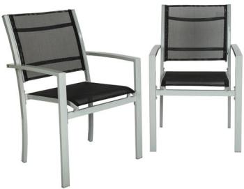 2 Chaises de Jardin de Salon en Métal 56 cm x 62 c