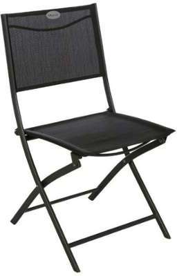 Chaise de jardin pliante métal Modula Gris anthrac