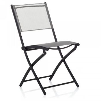 Chaise de jardin pliante taupe Gris, Noir, Taupe