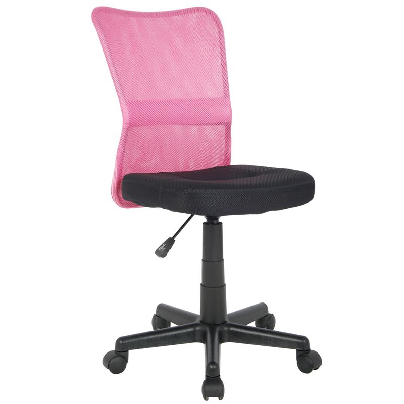 Chaise de bureau rose/noir H-298F/2110
