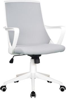 Chaise de bureau tissu gris/blanc 0722M/2240
