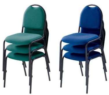 Siège de conférence - chaise empilable, piétement