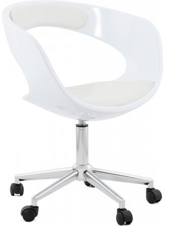 Chaise de bureau blanche Pivotante AUSSI Declikdec