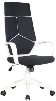 Chaise de bureau tissu noir/blanc 0898H/2252