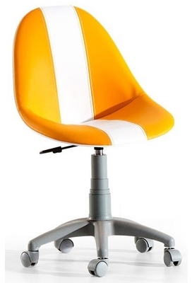 Chaise de bureau enfant coloris orange