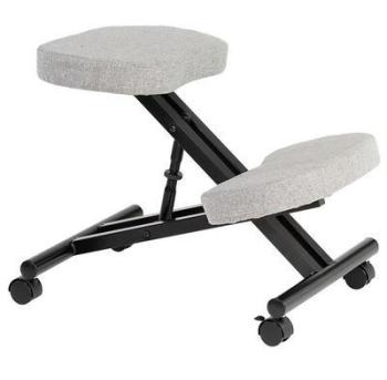 Tabouret ergonomique ROBERT, gris/noir