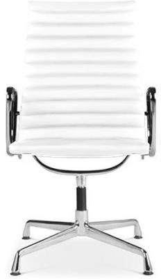 Chaise de bureau T6 - Simili Cuir Blanc
