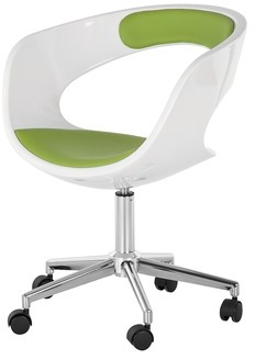 Chaise de bureau pivotante La Paz - Vert / Blanc