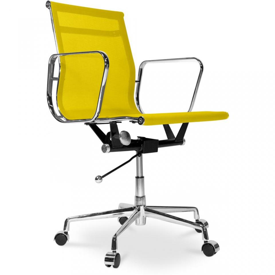 Chaise bureau-style Aluminium Group T17 -Tissu - R