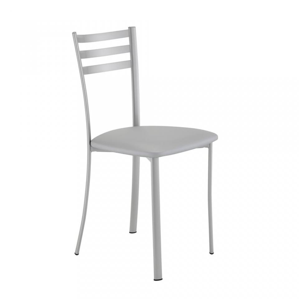 Chaise de cuisine classique LOUISE grise Cuisissim