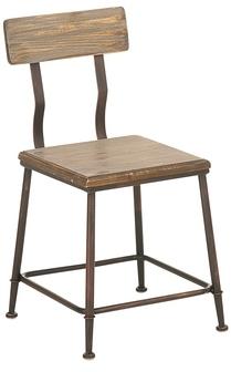 CLP Chaise de bistrot Queens metal marron clair 44