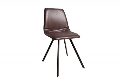 Lot de 4 chaises coloris brun design scandinave en