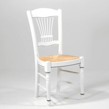 Chaise provençale en hêtre ou chêne massif - réf 2