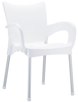 CLP Chaise empilable Romeo blanc 44 cm