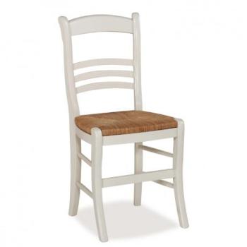 Chaise rustique en bois assise paille de seigle -