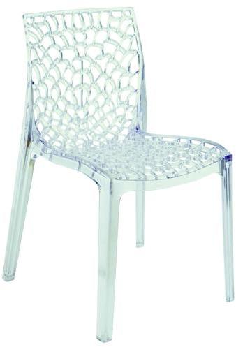 Lot de 2 chaises empilables GRUVYER - Transparent