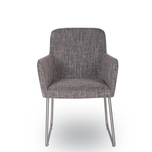 Chaise tissu & accoudoirs Diantha