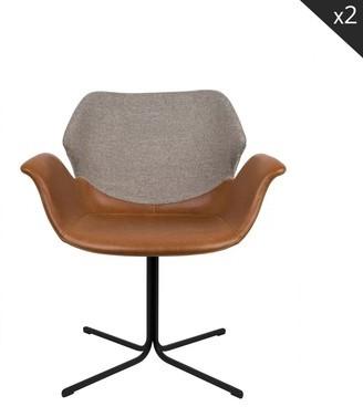 Lot de 2 chaises design Nikki Zuiver