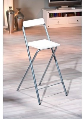 Chaise pour table de bar de couleur blanche