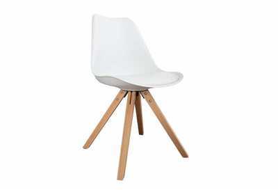 Lot de 4 chaises design scandinave en simili cuir