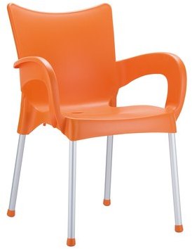 CLP Chaise empilable Romeo orange 44 cm