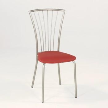 Chaise de cuisine en vinyle et métal - Jana