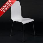 Chaise de salle à manger ou cuisine design blanche