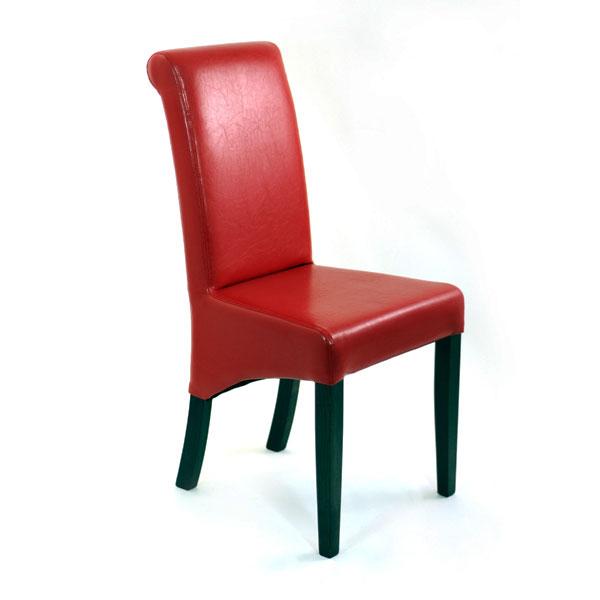 CZH-068-R Chaise en bois avec assise et dossier re