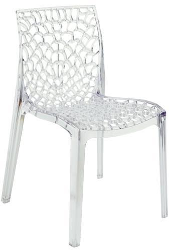 Chaise empilable GRUVYER - Transparent