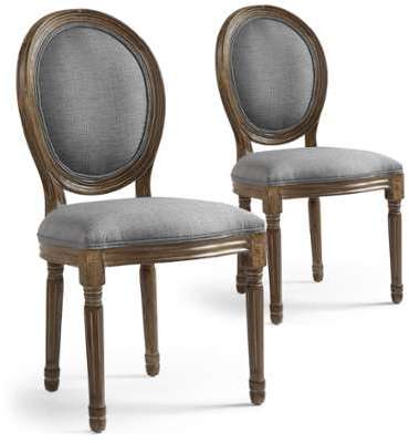 Lot de 20 chaises de style médaillon Louis XVI Tis