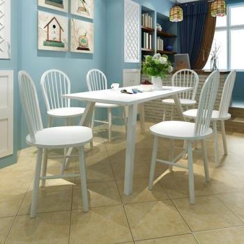 VidaXL Lot de 6 chaises salle à manger en bois Ron