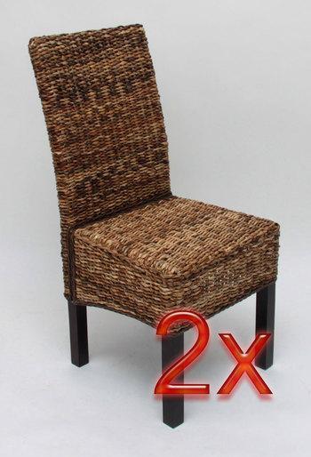 Chaise de salle à manger lot de 2 GACIA Avec liseré Chaise de salle à manger lot