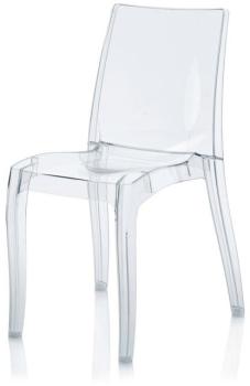 Chaise design transparente polycarbonate - Gloria