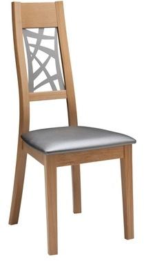 Chaise de salle à manger contemporaine en bois et