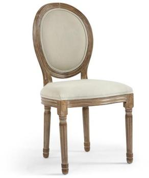 Lot de 2 chaises de style médaillon Louis XVI Tiss