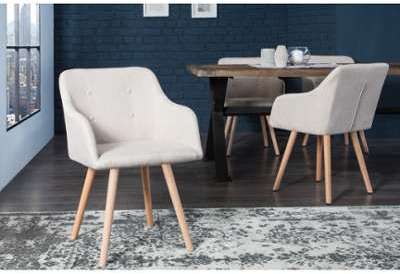 Lot de 2 chaises de salle à manger scandinave colo