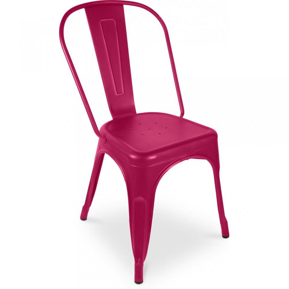 Chaise Tolix Xavier Pauchard Style - Métal Mat Fuc