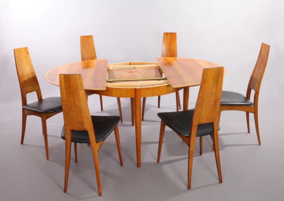 Table de Salle à Manger Extensible en Mérisier ave