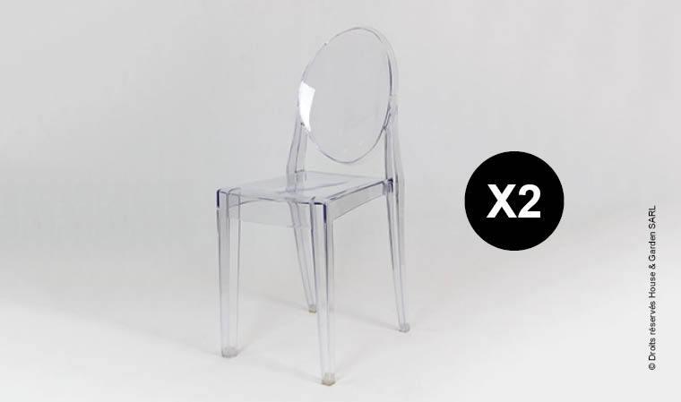 CHAISE DESIGN TRANSPARENTE - Modèle Ghost - La cha