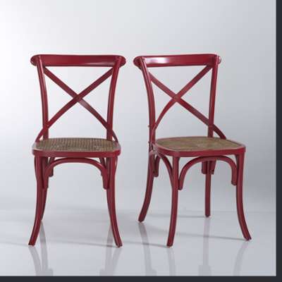 Chaise en hêtre massif (lot de 2), Lunja - La Redo
