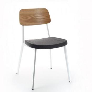 Chaise vintage en métal - School