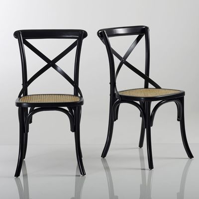Chaise en hêtre massif (lot de 2), Lunja - La Redo