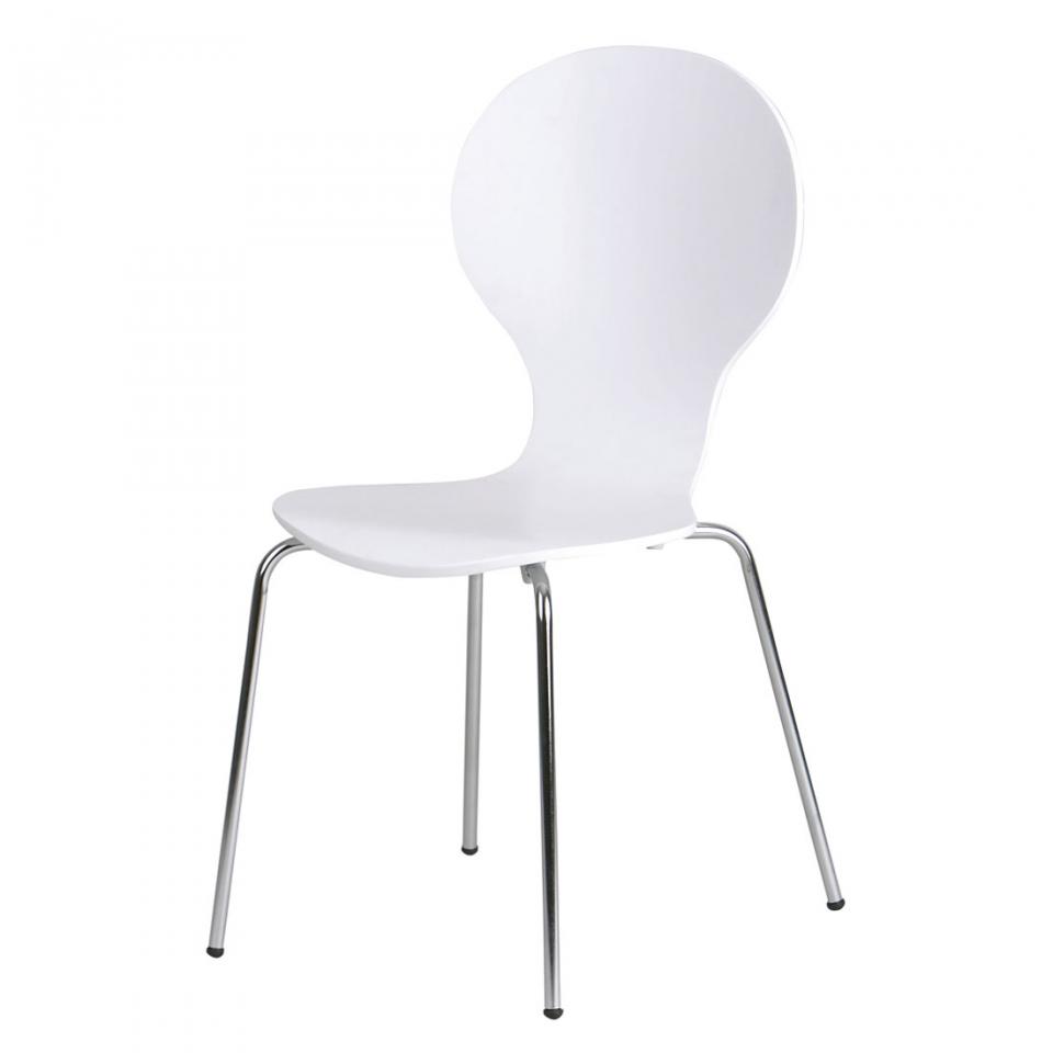 4 Chaises Formici Blanc Métal 4 Chaises Formici Blanc Métal