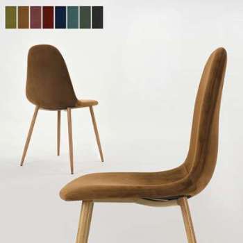 Lot de 4 chaises scandinaves CHARLTON - Couleurs - Lot de 4 chaises scandinaves
